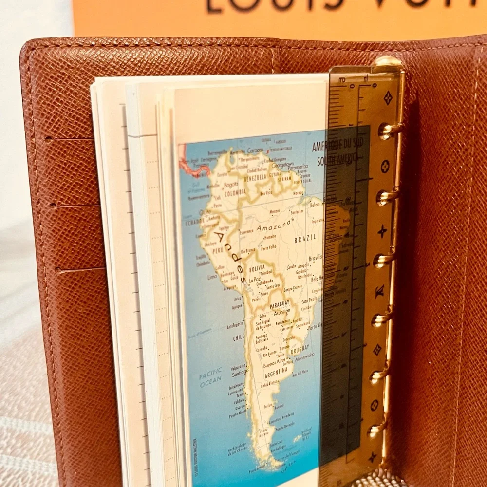 Louis Vuitton Brown Monogram Canvas Snap Wallet/Agenda